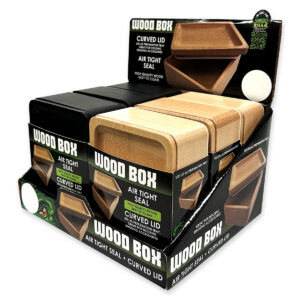 Smokezilla - Wood Storage Box with Tray Lid - 6 Pieces Per Retail Ready Display 23747