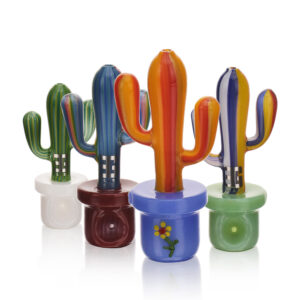 EG Glass - BSH15 Potted Wig Wag Cactus Hand Pipe 5.7
