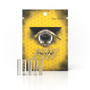 HONEYBEE HERB - ETCHED QUARTZ PILLARS (5PK)