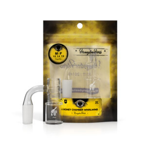 HONEYBEE HERB - HONEY CHAMBER WHIRLWIND QUARTZ BANGER - 90° DEGREE YL