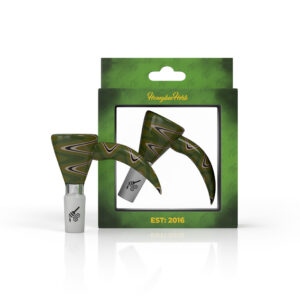 Honeybee Herb - Martini Fire Wig Wag With Horn Pull Bong Bowl