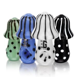 Eg Glass - BSH03 EG Solid Mushroom Hand Pipe 4.5 inches
