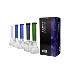 EG Glass - EG-04 Sandblasted Triangle Beaker 15", 7mm