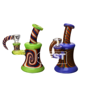 Eg Glass - ES2227 Wig Wag Glass Water Pipe Oil Burner Pipe