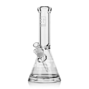 Eg Glass - ES23358A Ultra Thick Clear Glass Beaker Smoking Pipe Set 12"