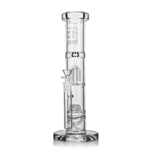 Eg Glass - ES2430 Double Showerhead & Tree Percs Water Pipe Glass 12"