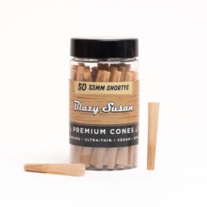 Blazy Susan - Mini 53MM Unbleached Pre Rolled Cones - 50 Count