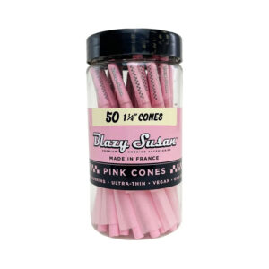 Blazy Susan - Pink Pre Rolled Cones 1-1/4″ - 50 Count Jar