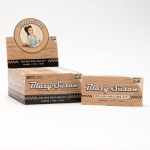 Blazy Susan - Unbleached King Size Slim Deluxe Rolling Kit - Display Box