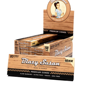 Blazy Susan - 98mm Pre Rolled Cones 20ct Display Box
