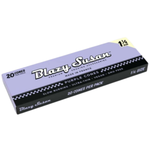 Blazy Susan - Purple Paper Cones- 78mm (1 1:4) 20Ct