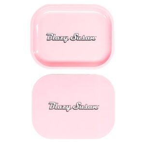 Blazy Susan - Small Rolling Tray with Lid Pink