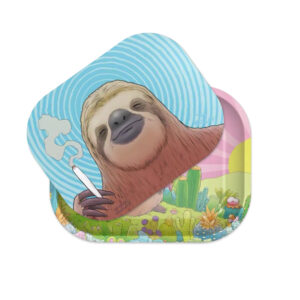 ZZZ's - Rolling Tray with Magnetic Cover - Stoner Sloth by Tim Molloy 5 x 7