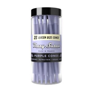 Blazy Susan - Purple Paper Cones - Queen Size 25 ct, 120mm