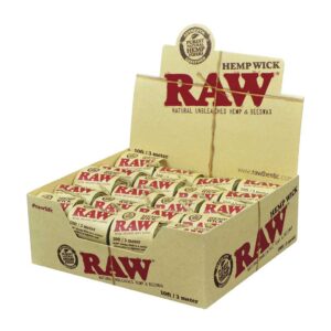 Raw 40Ct. Hempwick 10ft Roll