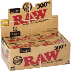 Raw 20 Ct. Classic Unrefined 11/4 (300)