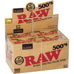 Raw 20 Ct. Classic Unrefined 11/4(500)