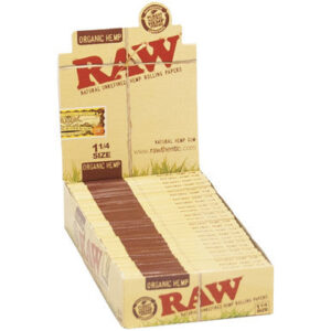 Raw 24 Ct. Organic Hemp Papers 1.25"