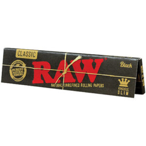 Raw 50 Ct. Black Natural Unrefined King Slim