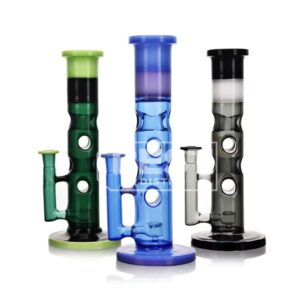 Eg Glass - ES24880 Colored Holed Straight Tube Water Pipe