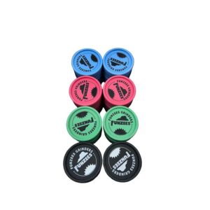 Funzees 50mm Hemp Grinder – Biodegradable, 2-Part, Assorted Colors (24-Display)