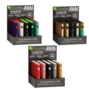 Kind Pen - Dual Charger 510 Thread Battery - Display of 30