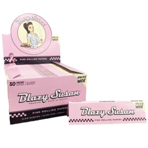 Blazy Susan - King Size Wide Pink Rolling Papers