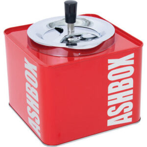 Fujima Red Ashbox Spinning Ashtray 7in