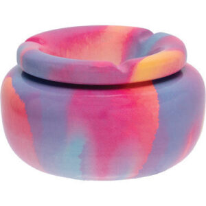 Fujima Moroccan Ceramic Ashtray - Painted Pastel 5in