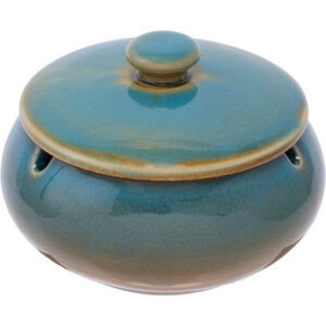 Fujima Blue Moroccan Ashtray with Lid