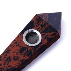 Astral Project - Red Obsidian Gemstone Pipes