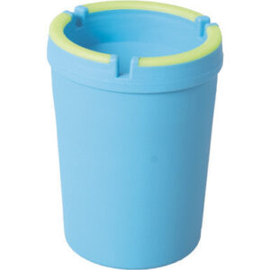 Fujima Jumbo Asst Color Glow In Dark Self Extin Ashtray 6ct.