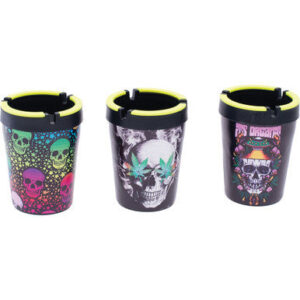 Fujima Leaf & Skull Glow In Dark Car Ashtray 12ct.
