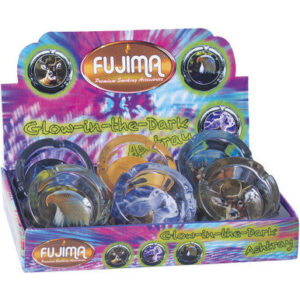 Fujima Glow In Dark Glass Ashtray Animal 6ct.