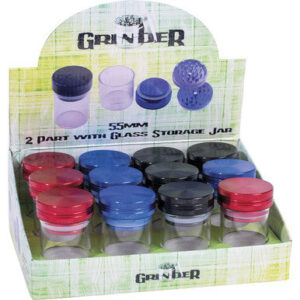 Fujima Glass Grinder Stash Jars 12Count 56Mm