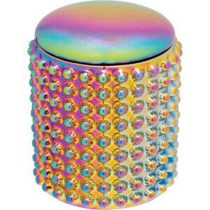Fujima Large Dotted Ceramic Stash Jar - Spectrum 4in