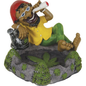 Fujima Jamaican Poly Resin Relaxed Rasta Ashtray