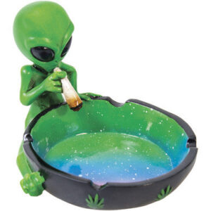 Fujima Green Alien Polystone Ashtray