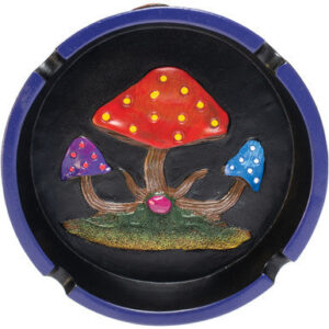 Fujima Big Round Mushroom Polystone Ashtray 6"