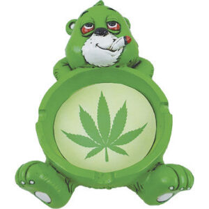 Fujima Large Hippy Bear Polystone Ashtray