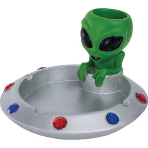Fujima Large Alien UFO Polystone Ashtray