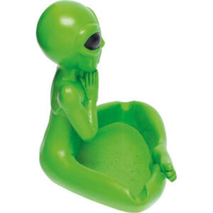 Fujima Large Alien Yogi Polystone Ashtray