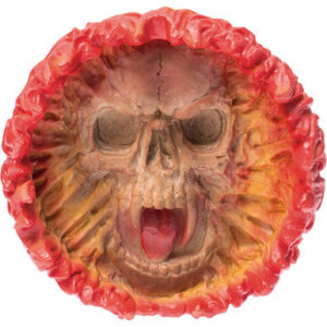 Fujima Flaming Skull Polystone Ashtray