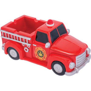 Fujima Red 420 Light-Up Firetruck Ashtray & Stash 9in