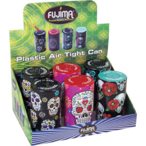 Fujima Plastic Sealed Can Asst Color Disp. 6Ct.