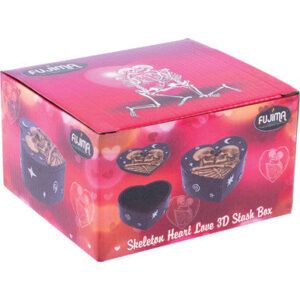 Fujima Skeleton Heart Love 3D Stash Box 5.3In