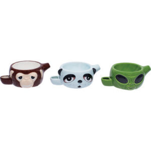 Fujima Pipe Bowl Mini - Stoned Faces 6ct