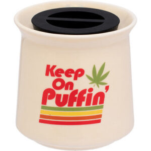 Fujima Wide Mouth Ceramic Stash Jars - Asst Designs 6Count