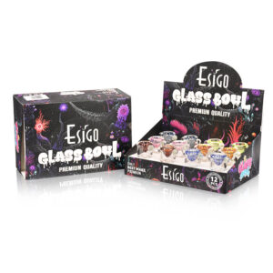 Eg Glass - ESBW2432 14mm Heady Glass Translucent Hand Pipe