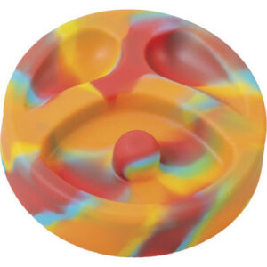 Fujima Rainbow Silicone Pipe Ashtray. Holds 2 Pipe 6"